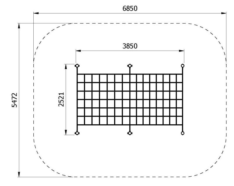 Mászóháló RETO H2400 – MONTO – Játszóterek