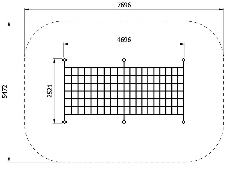 Mászóháló RETO H3100 – MONTO – Játszóterek