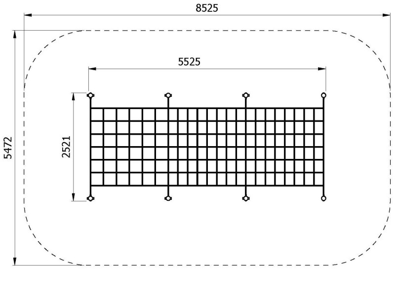 Mászóháló RETO H3500 – MONTO – Játszóterek