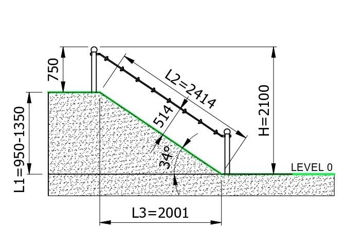 Mászókötél ALIRO H1350 – MONTO – Játszóterek