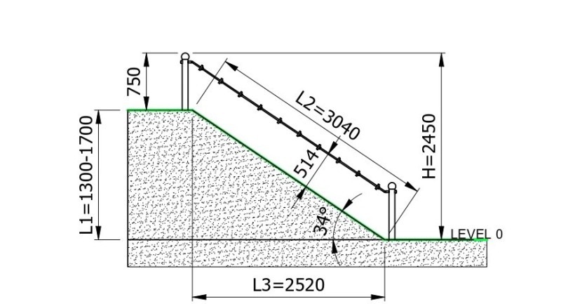 Mászókötél ALIRO H1700 – MONTO – Játszóterek