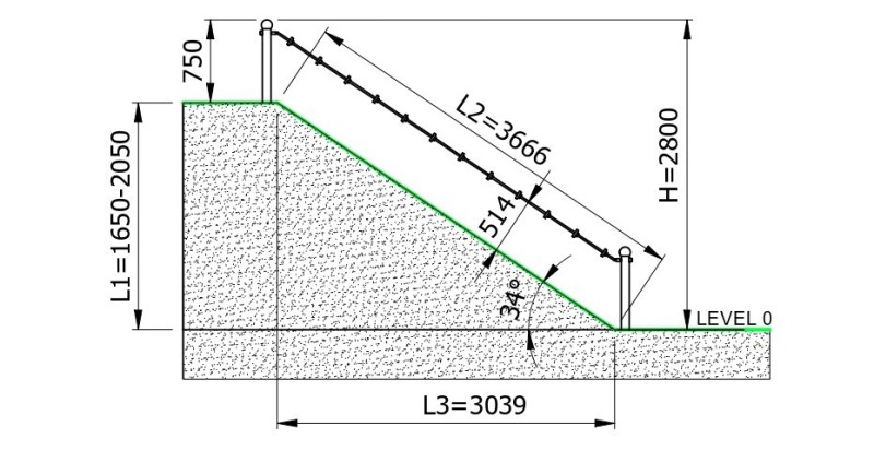 Mászókötél ALIRO H2050 – MONTO – Játszóterek