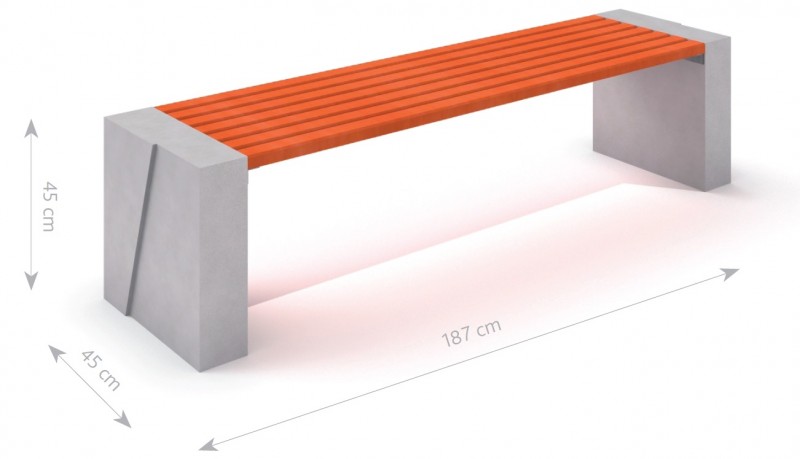 DECO concrete bench 10 – Family ARMITA - Játszóterek