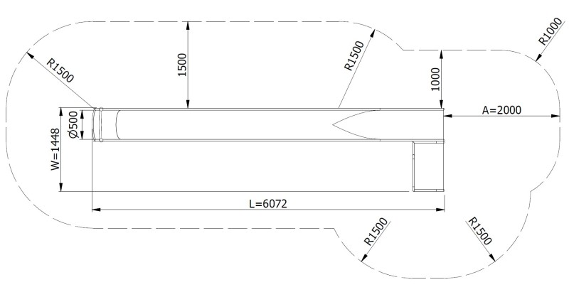 Csúszda GLITI H3100 INCLUSIVE – MONTO – Csúszdák