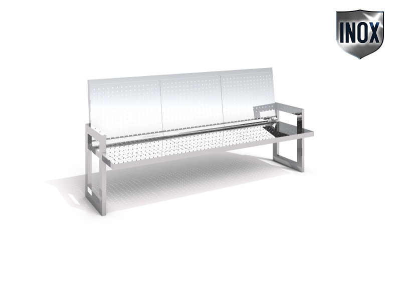 Stainless steel bench 11 – Family PERLO - Játszóterek