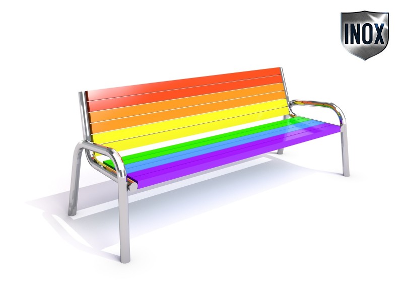 Stainless steel bench 13 - Játszóterek