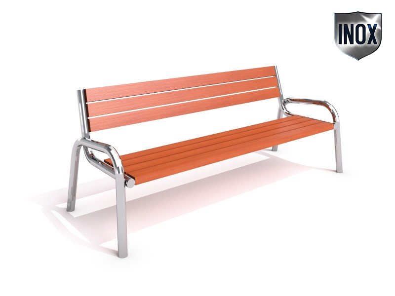 Stainless steel bench 15 – Family KRONO - Játszóterek