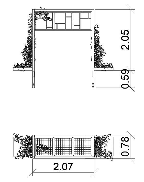 Pergola pad fölé Dream – Városi bútorok