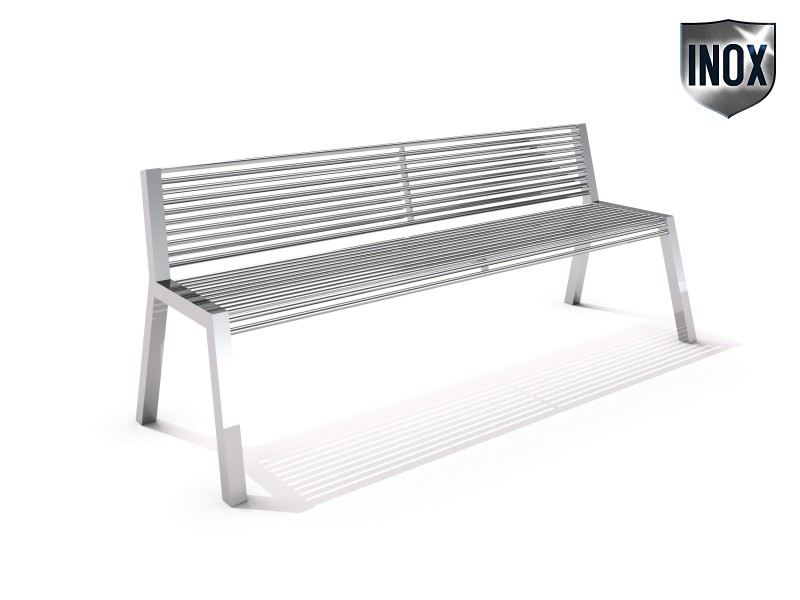 Stainless steel bench 19 – Family MALAKITO - Játszóterek