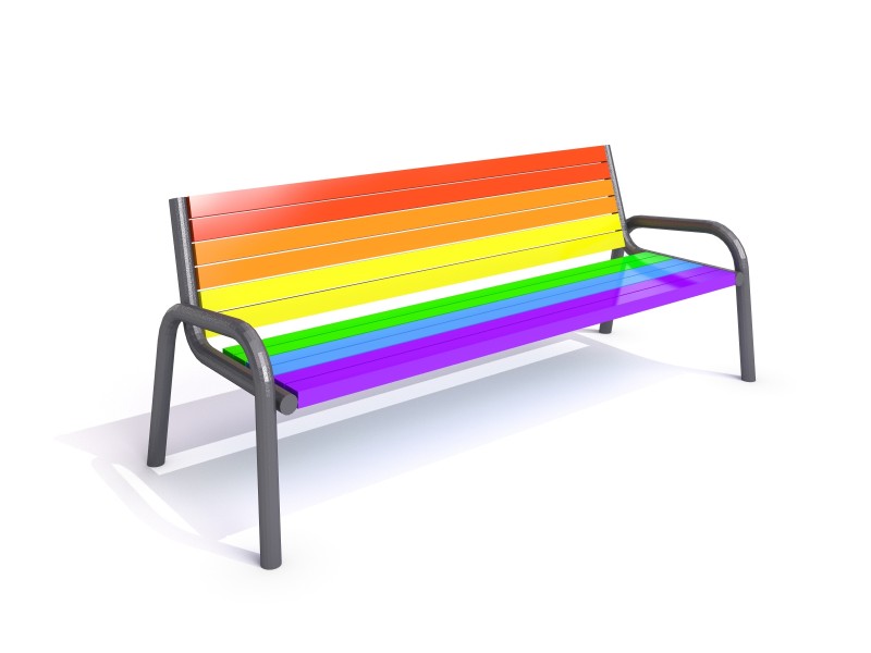 steel bench 23 - Játszóterek
