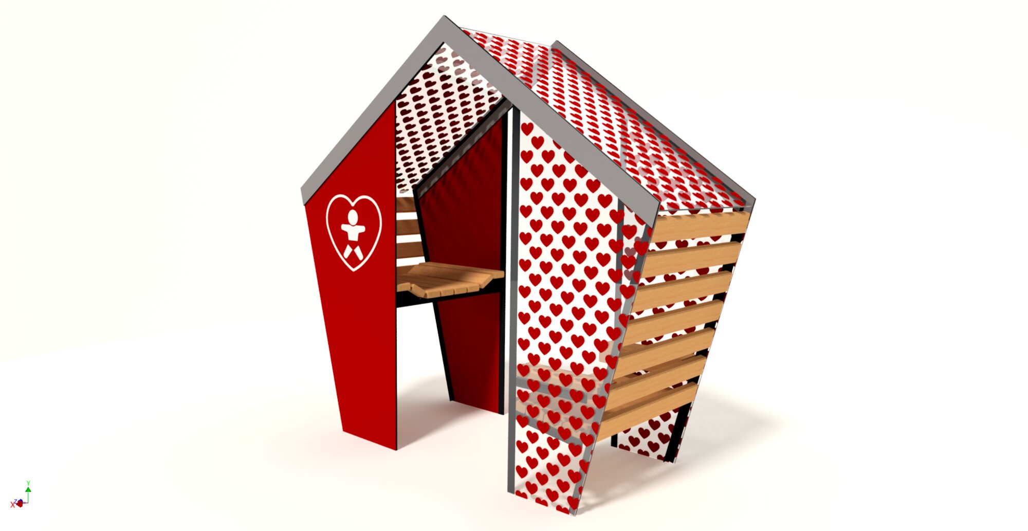 Baby Nest – Heart - Városi bútorok