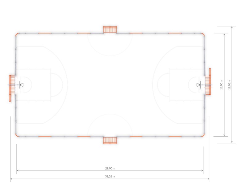 ARENA 5 (29×16 m) - Sport aréna
