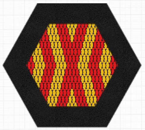 Trampoline Hexo YELLOW-RED PATTERN - Játszóterek