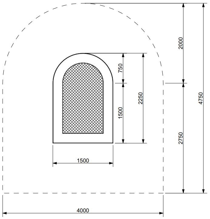 Trambulin JUNTO 150 × 225 WP MA-SA-93-BK – Játszóterek