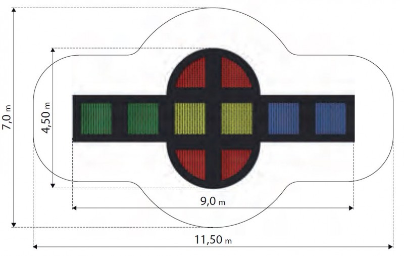 Földbe süllyesztett trambulin TUTO 21 MA-SA-121 – Játszóterek
