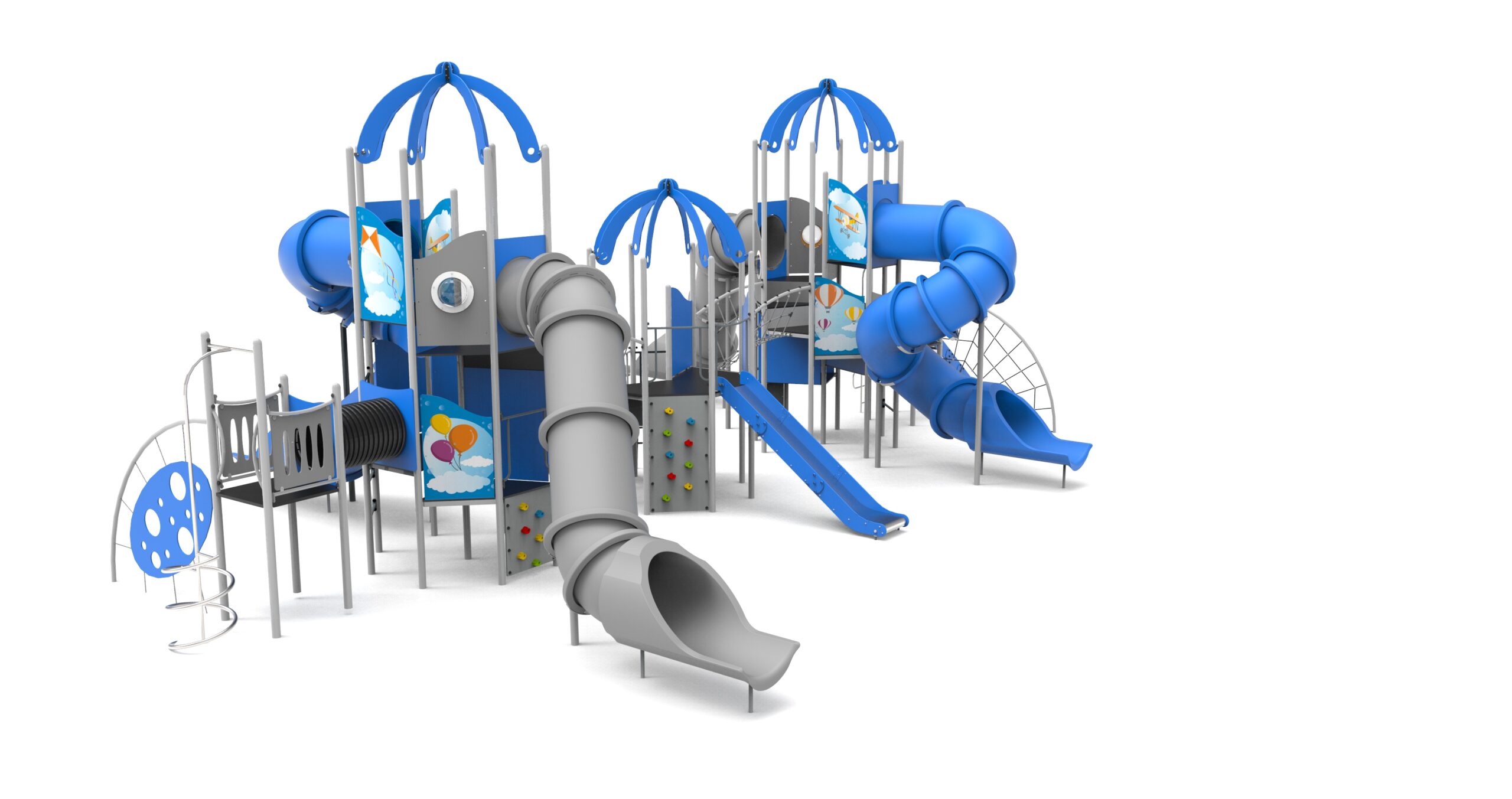 Skylab B4 – modern fémvázas játszószett – FreeKids