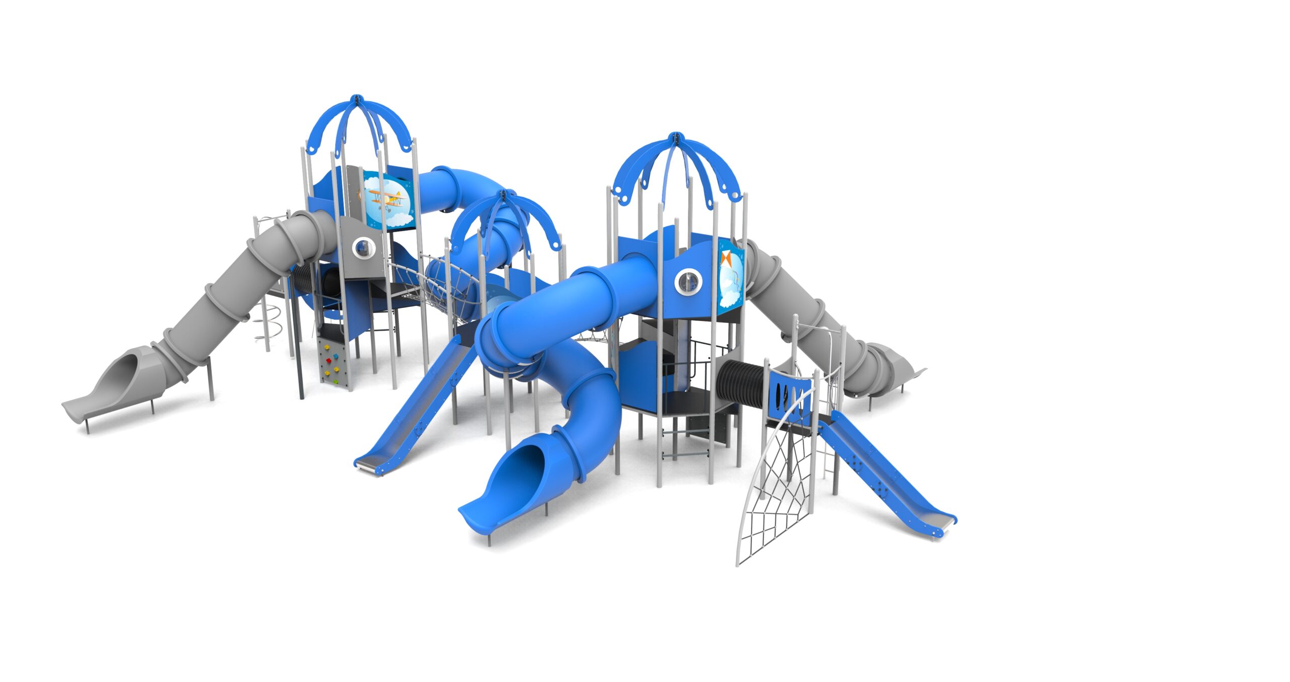 Skylab B4 – modern fémvázas játszószett – FreeKids