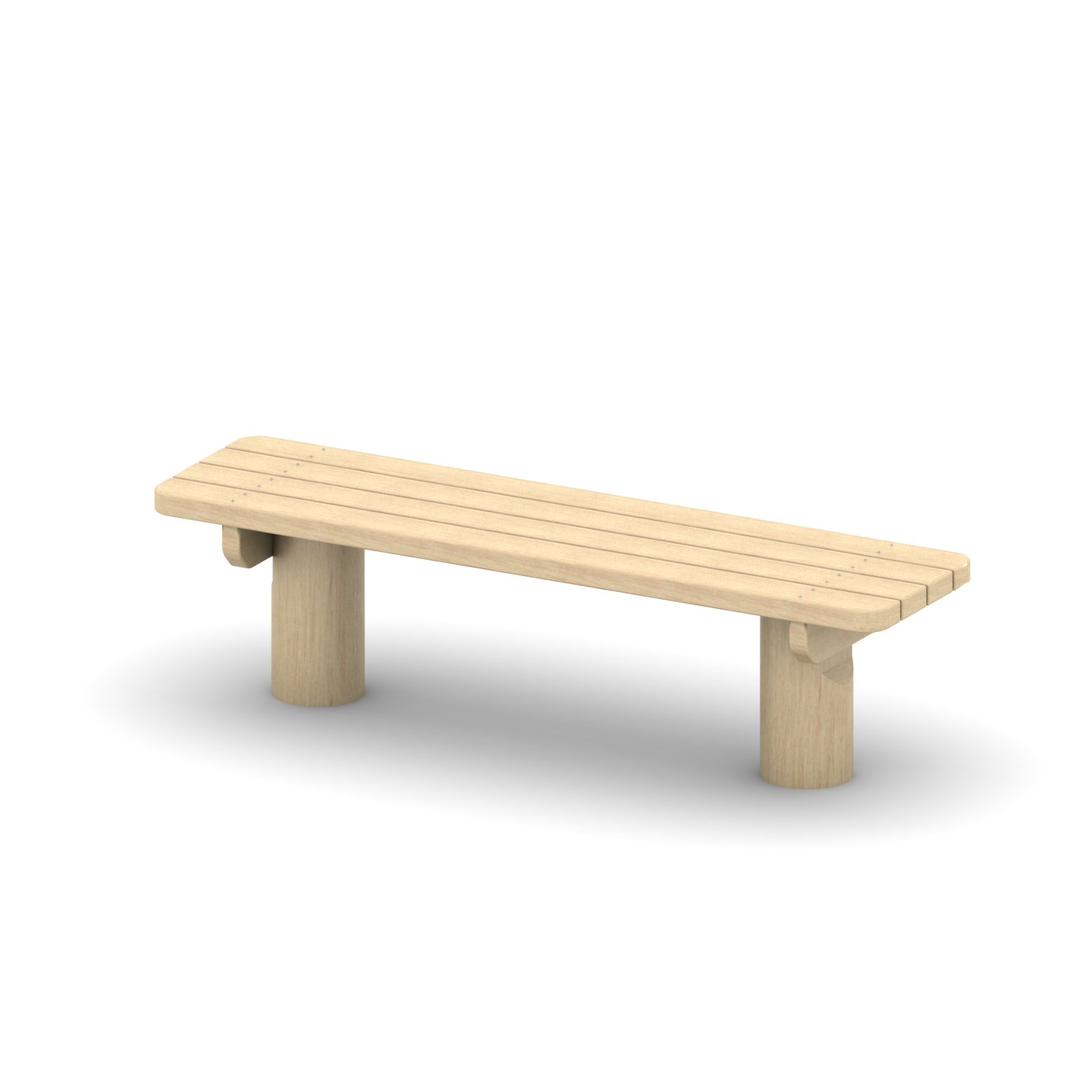 LR-01 Pad támla nélkül (akác) - Városi bútorok
