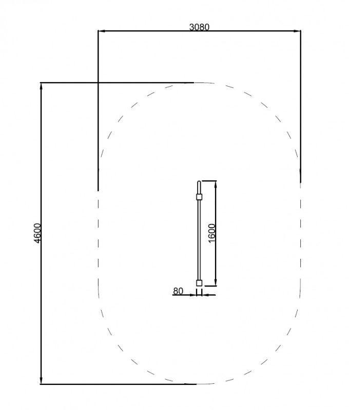 Vízszintes rúd KS-SW-05 – Sport rendszer