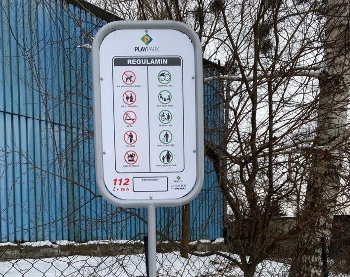 Information board LOLLIPOP – PARK - Játszóterek